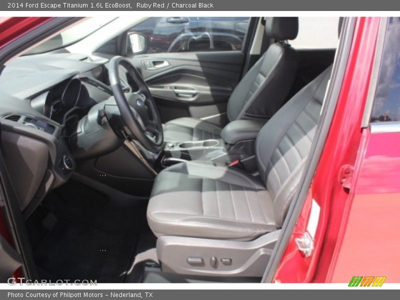 Ruby Red / Charcoal Black 2014 Ford Escape Titanium 1.6L EcoBoost