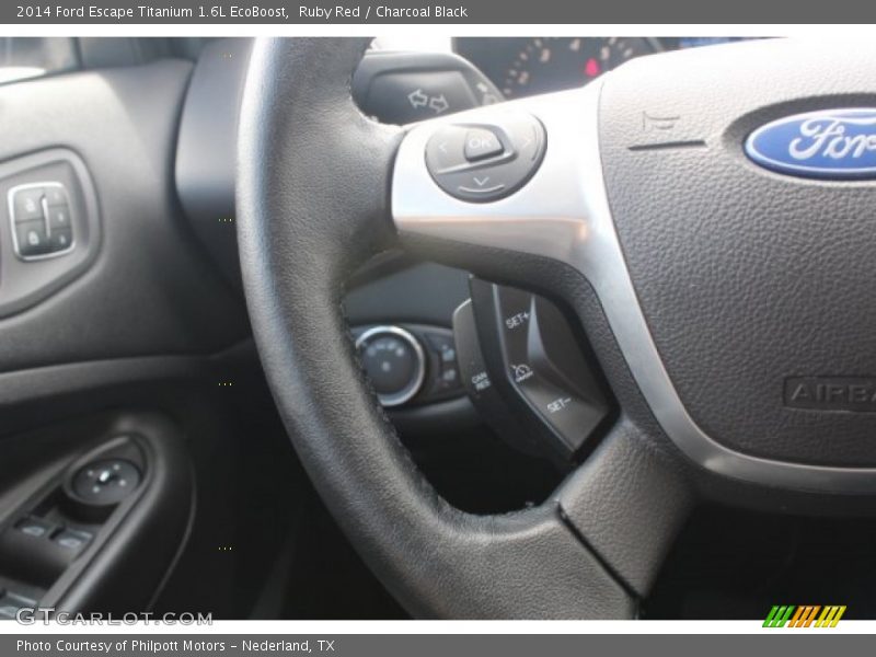 Ruby Red / Charcoal Black 2014 Ford Escape Titanium 1.6L EcoBoost
