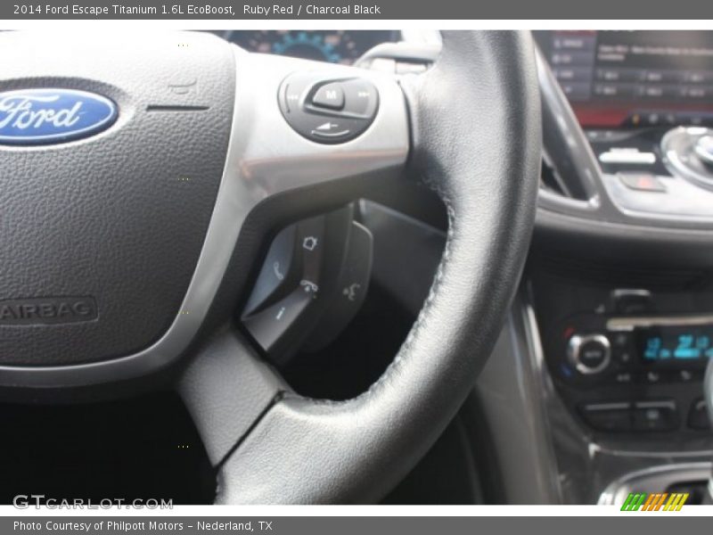 Ruby Red / Charcoal Black 2014 Ford Escape Titanium 1.6L EcoBoost