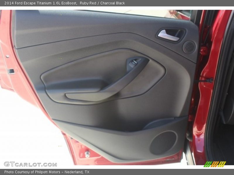 Ruby Red / Charcoal Black 2014 Ford Escape Titanium 1.6L EcoBoost