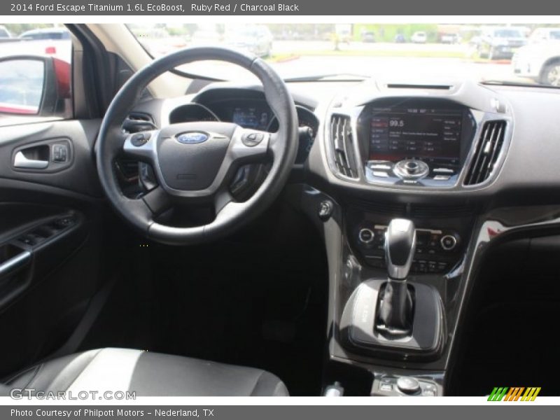 Ruby Red / Charcoal Black 2014 Ford Escape Titanium 1.6L EcoBoost