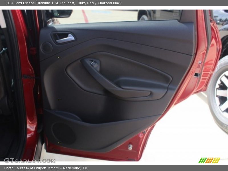 Ruby Red / Charcoal Black 2014 Ford Escape Titanium 1.6L EcoBoost