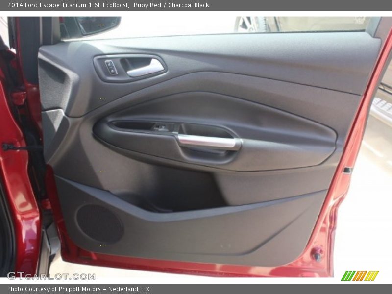 Ruby Red / Charcoal Black 2014 Ford Escape Titanium 1.6L EcoBoost