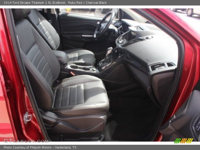 Ruby Red / Charcoal Black 2014 Ford Escape Titanium 1.6L EcoBoost