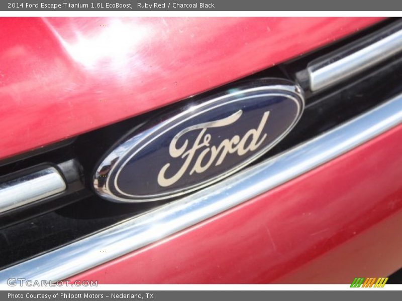 Ruby Red / Charcoal Black 2014 Ford Escape Titanium 1.6L EcoBoost