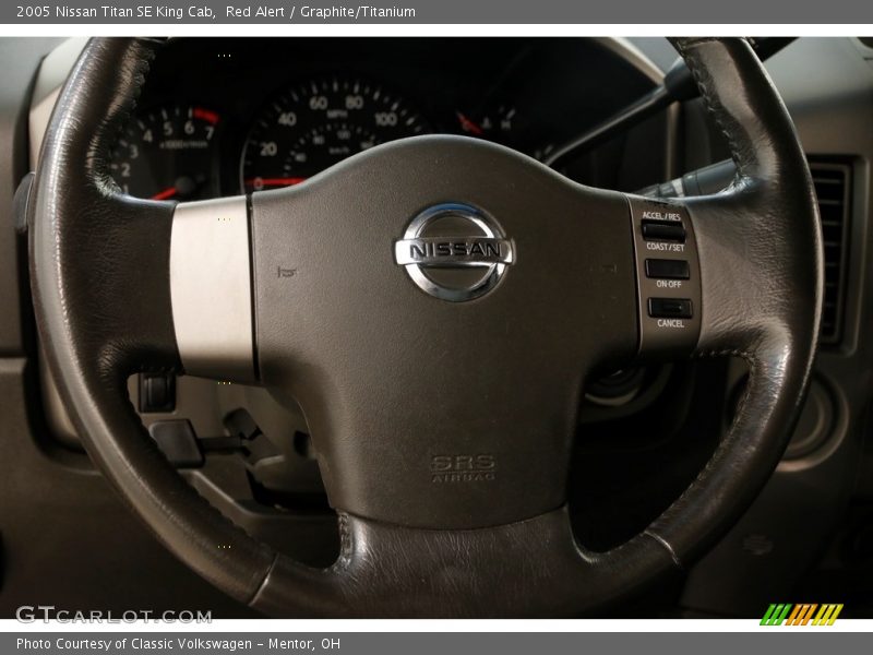 Red Alert / Graphite/Titanium 2005 Nissan Titan SE King Cab