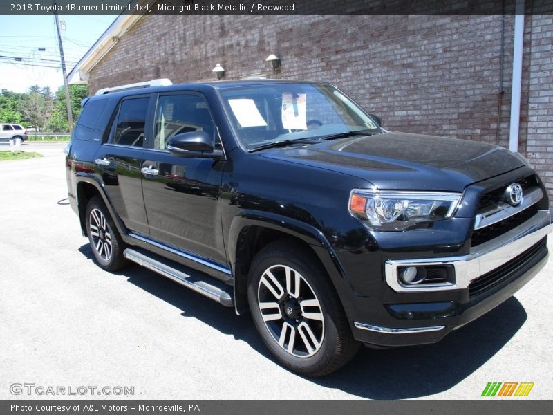 Midnight Black Metallic / Redwood 2018 Toyota 4Runner Limited 4x4