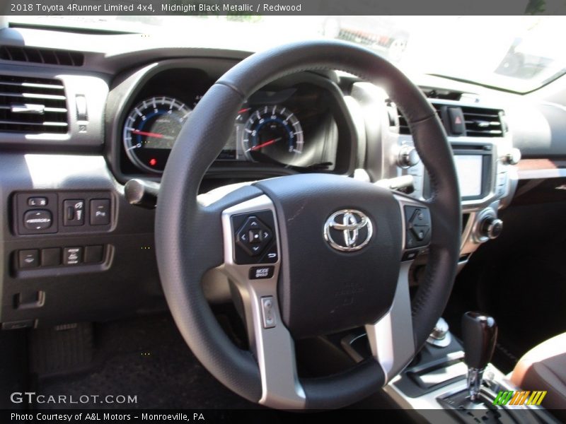 Midnight Black Metallic / Redwood 2018 Toyota 4Runner Limited 4x4