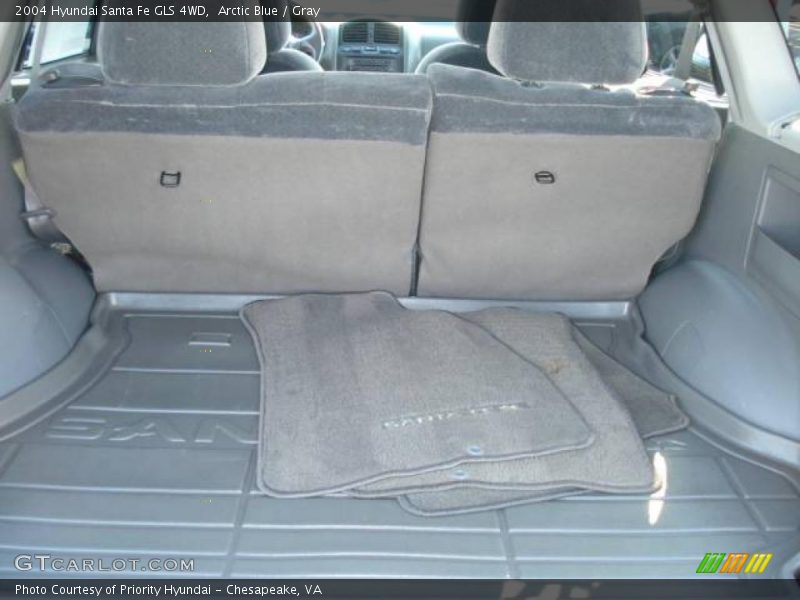 Arctic Blue / Gray 2004 Hyundai Santa Fe GLS 4WD