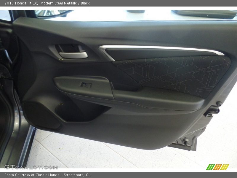 Modern Steel Metallic / Black 2015 Honda Fit EX