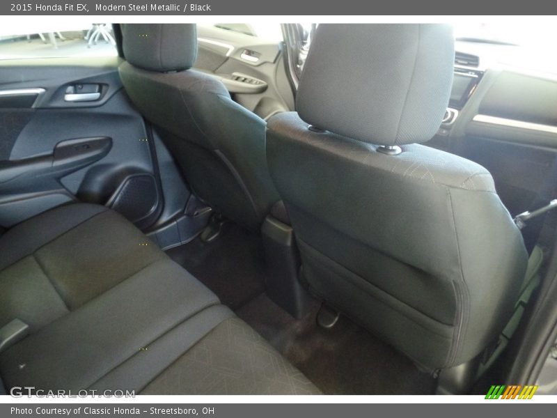 Modern Steel Metallic / Black 2015 Honda Fit EX