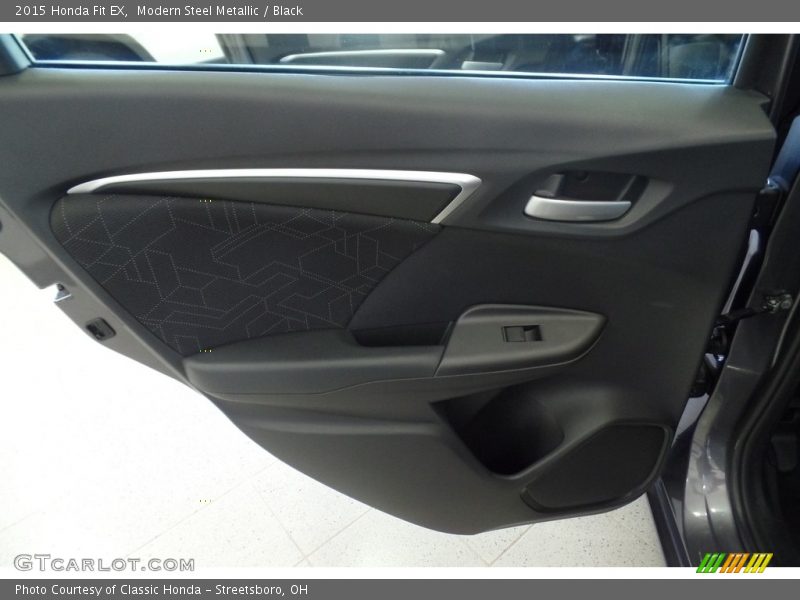 Modern Steel Metallic / Black 2015 Honda Fit EX