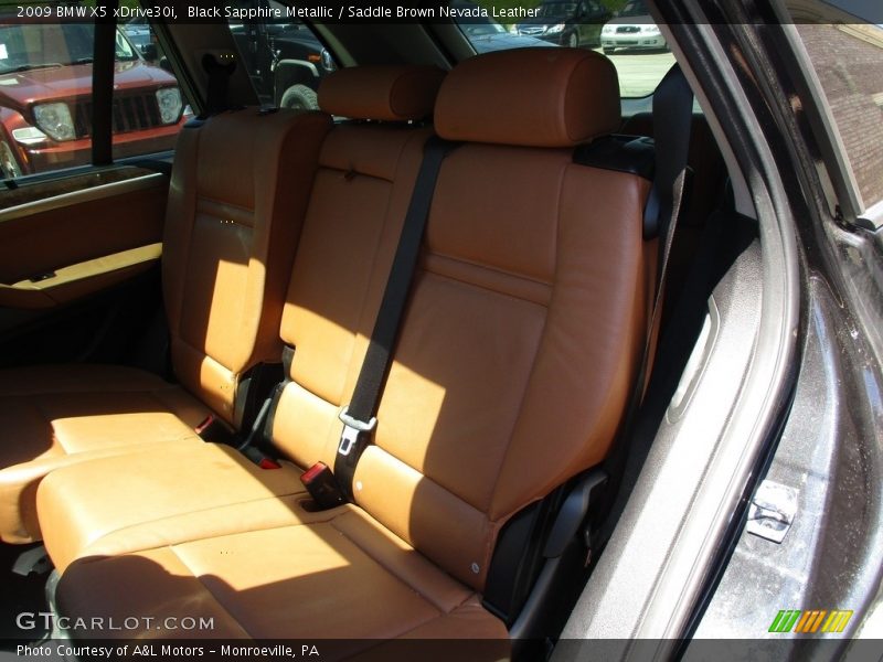 Black Sapphire Metallic / Saddle Brown Nevada Leather 2009 BMW X5 xDrive30i
