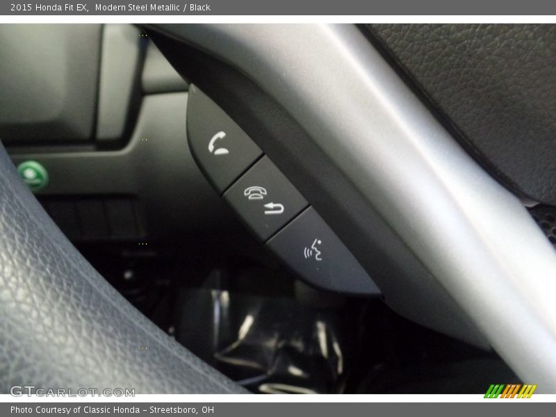 Modern Steel Metallic / Black 2015 Honda Fit EX