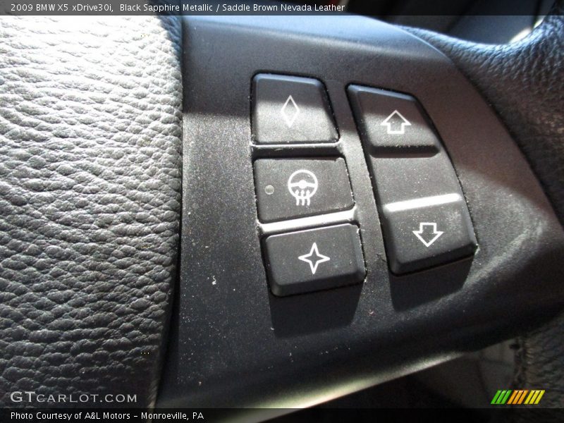 Black Sapphire Metallic / Saddle Brown Nevada Leather 2009 BMW X5 xDrive30i