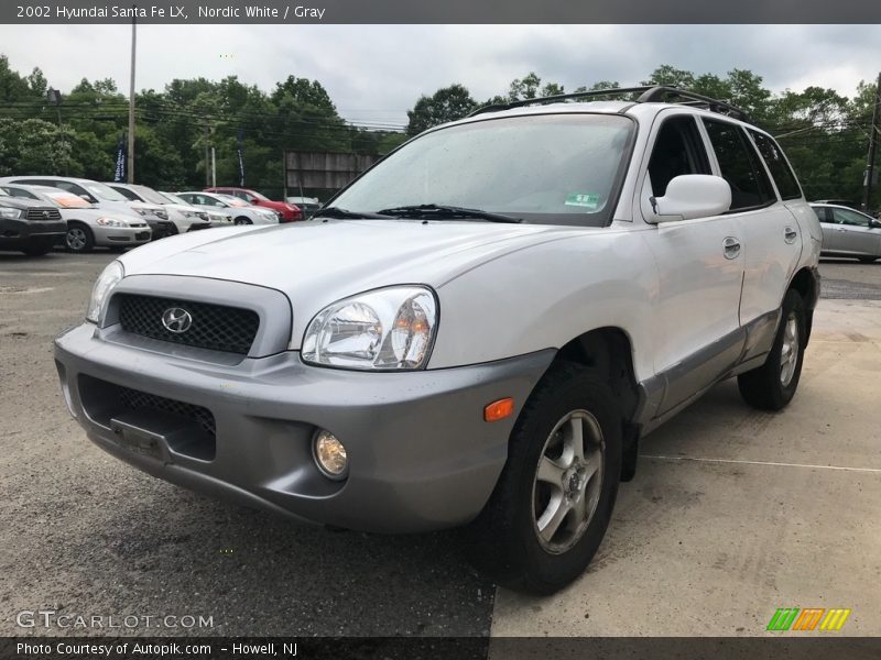 Nordic White / Gray 2002 Hyundai Santa Fe LX