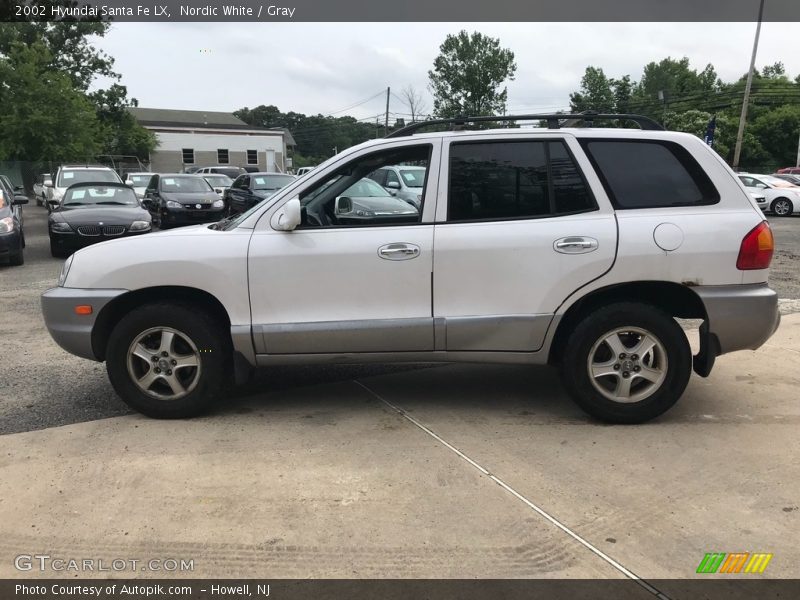 Nordic White / Gray 2002 Hyundai Santa Fe LX