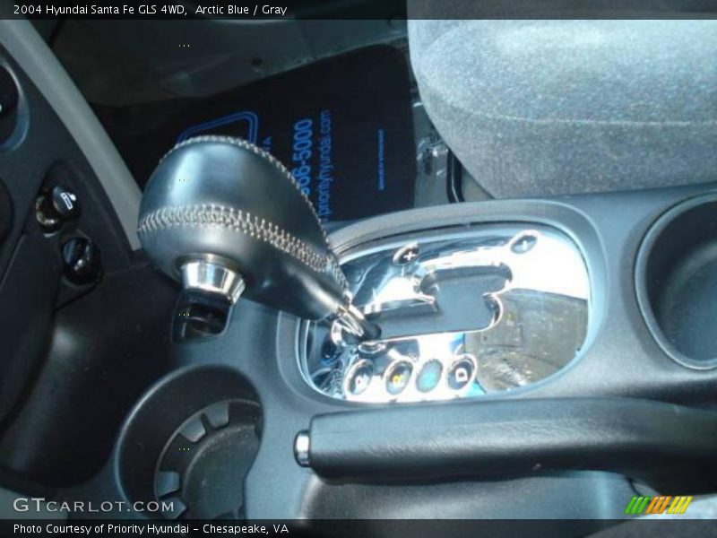 Arctic Blue / Gray 2004 Hyundai Santa Fe GLS 4WD