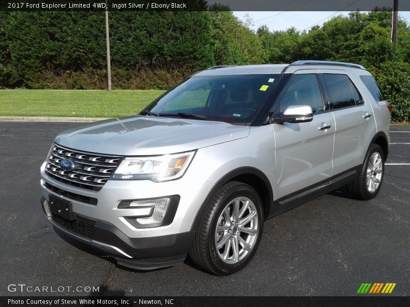 Ingot Silver / Ebony Black 2017 Ford Explorer Limited 4WD