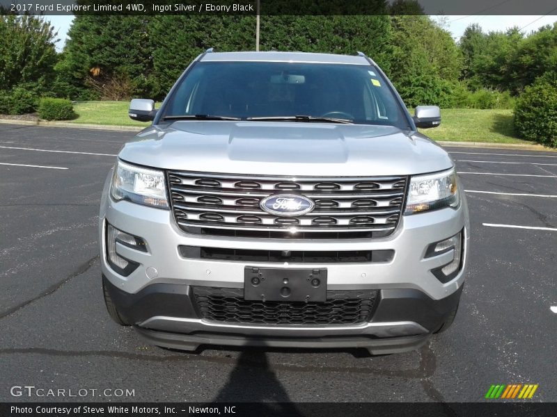 Ingot Silver / Ebony Black 2017 Ford Explorer Limited 4WD
