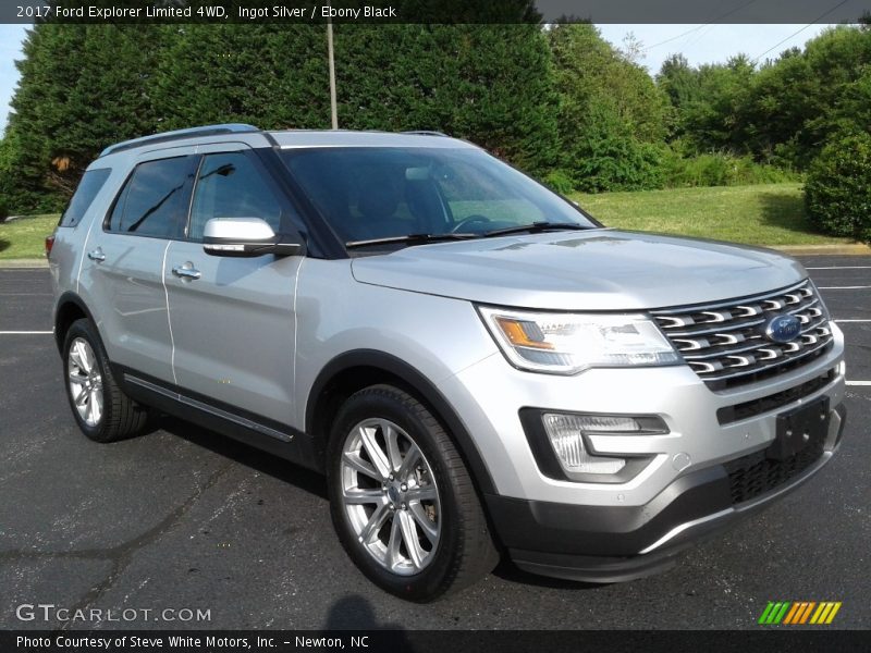 Ingot Silver / Ebony Black 2017 Ford Explorer Limited 4WD