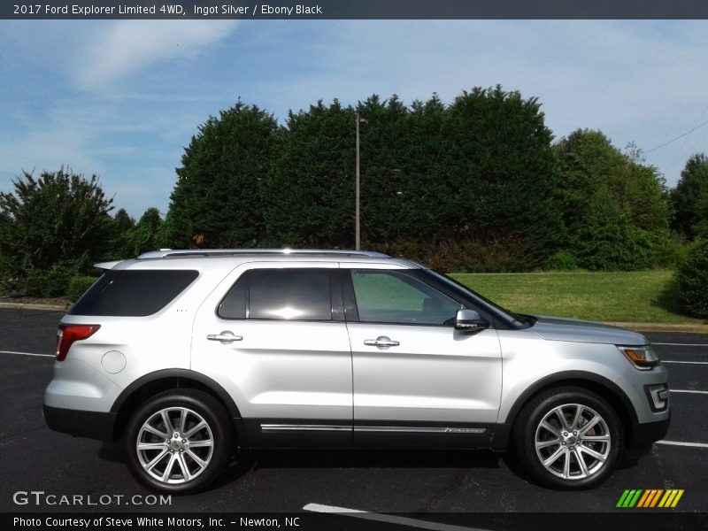 Ingot Silver / Ebony Black 2017 Ford Explorer Limited 4WD