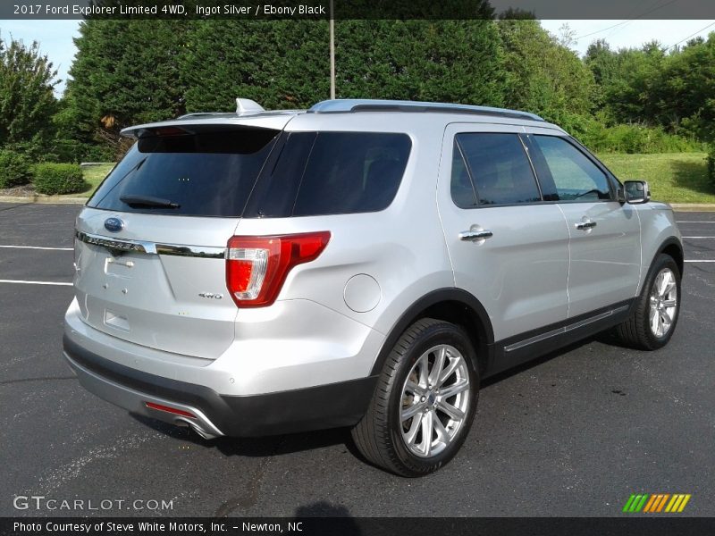 Ingot Silver / Ebony Black 2017 Ford Explorer Limited 4WD