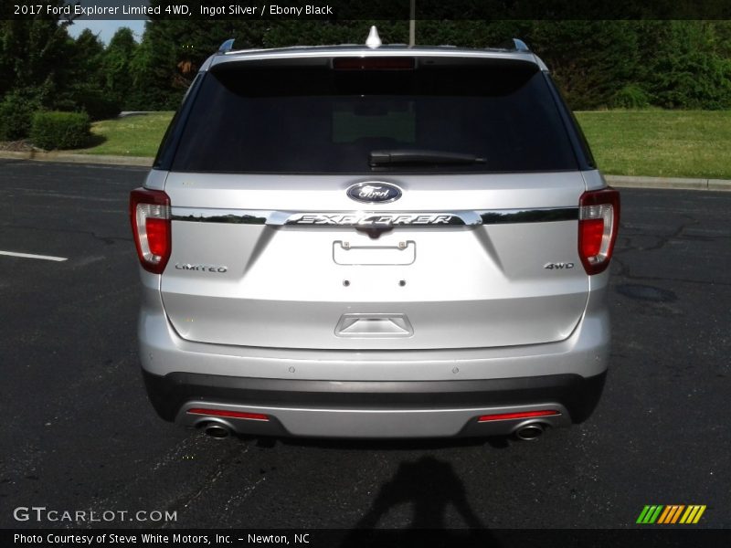 Ingot Silver / Ebony Black 2017 Ford Explorer Limited 4WD