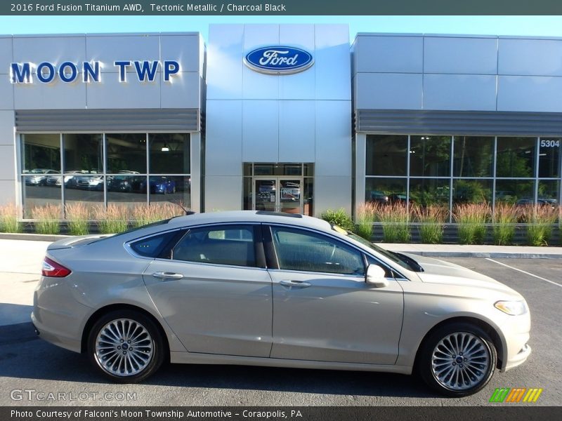 Tectonic Metallic / Charcoal Black 2016 Ford Fusion Titanium AWD