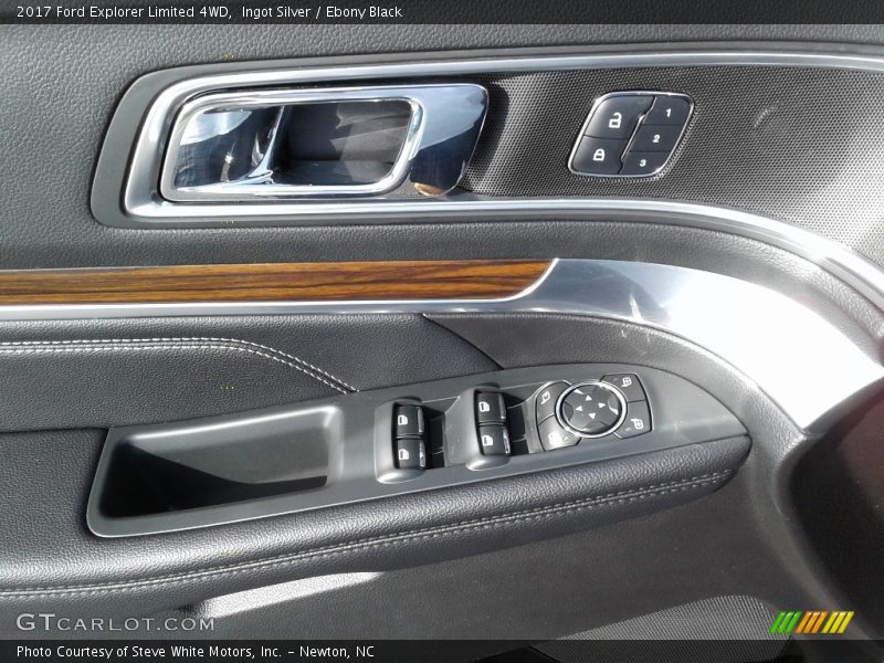 Ingot Silver / Ebony Black 2017 Ford Explorer Limited 4WD