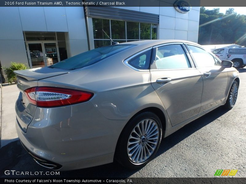 Tectonic Metallic / Charcoal Black 2016 Ford Fusion Titanium AWD