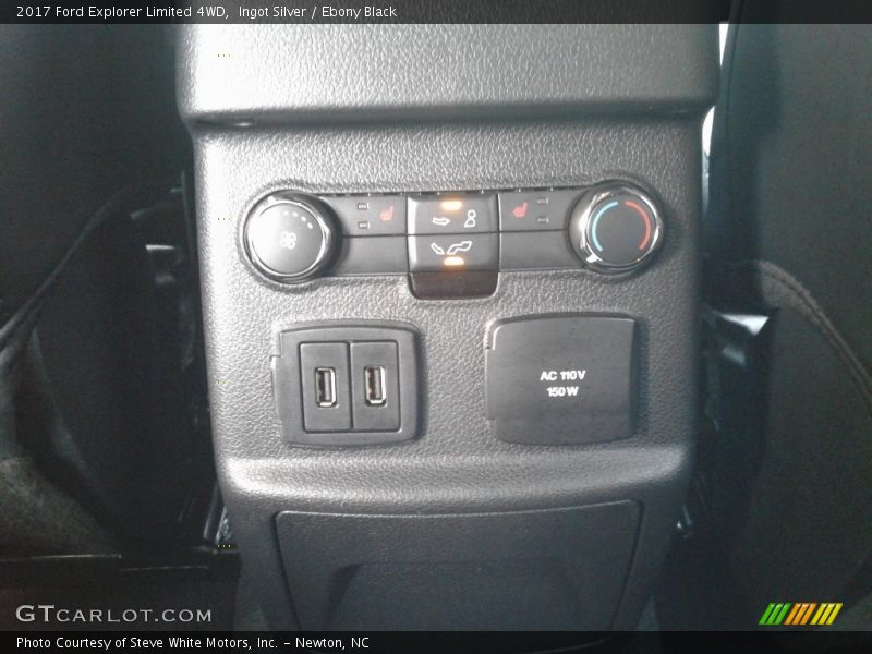 Ingot Silver / Ebony Black 2017 Ford Explorer Limited 4WD