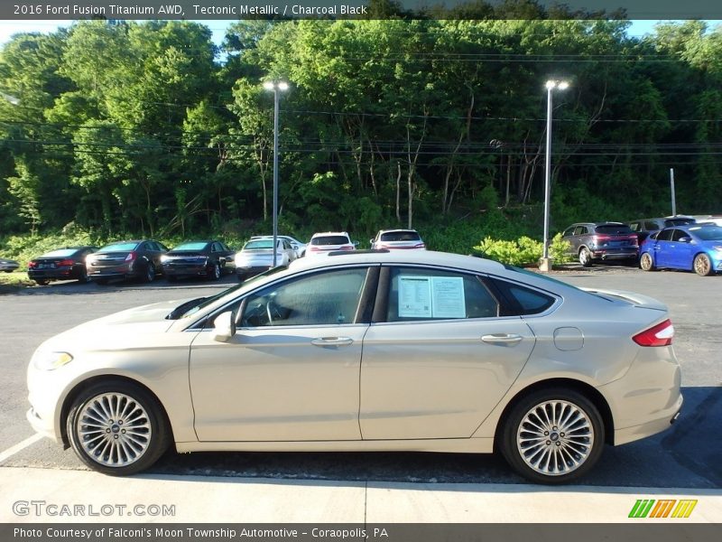Tectonic Metallic / Charcoal Black 2016 Ford Fusion Titanium AWD