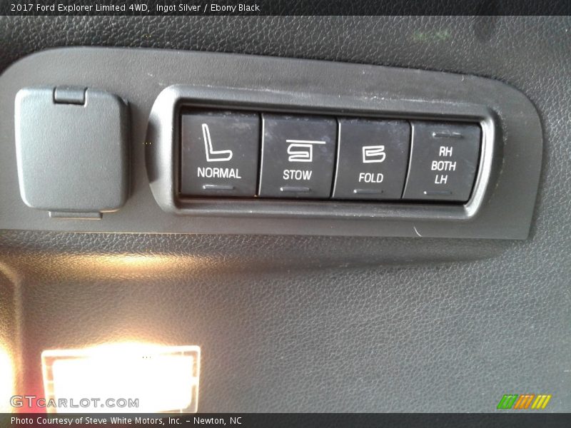 Ingot Silver / Ebony Black 2017 Ford Explorer Limited 4WD