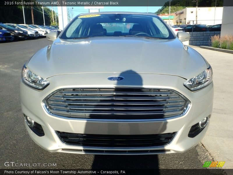 Tectonic Metallic / Charcoal Black 2016 Ford Fusion Titanium AWD