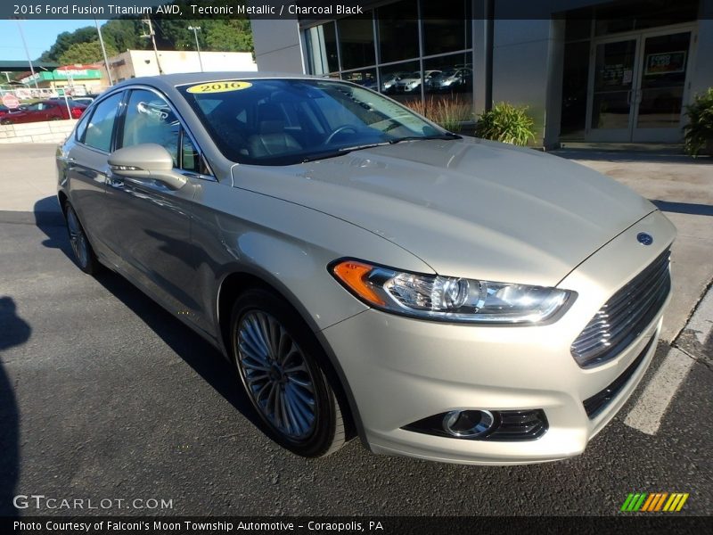 Tectonic Metallic / Charcoal Black 2016 Ford Fusion Titanium AWD
