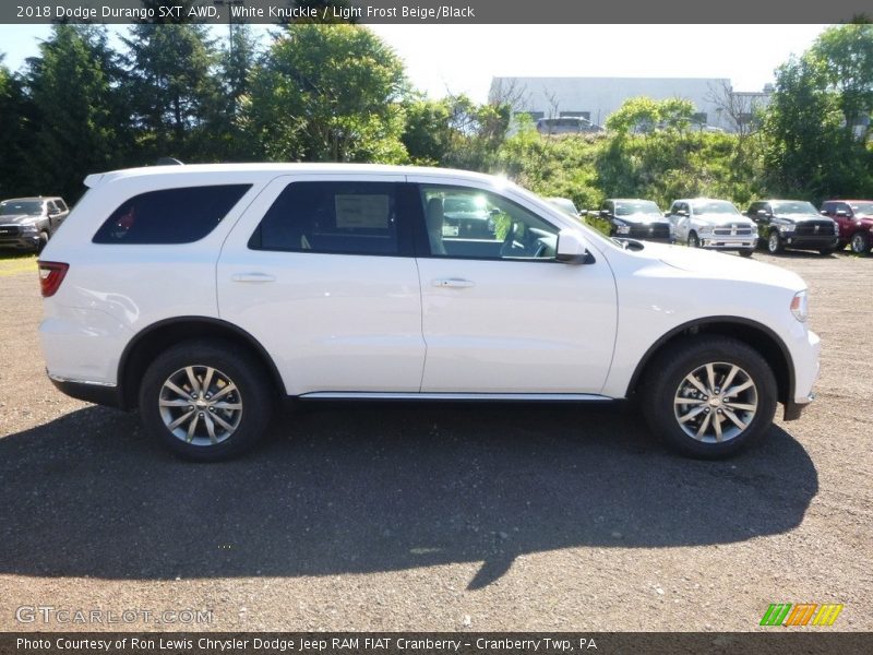 White Knuckle / Light Frost Beige/Black 2018 Dodge Durango SXT AWD