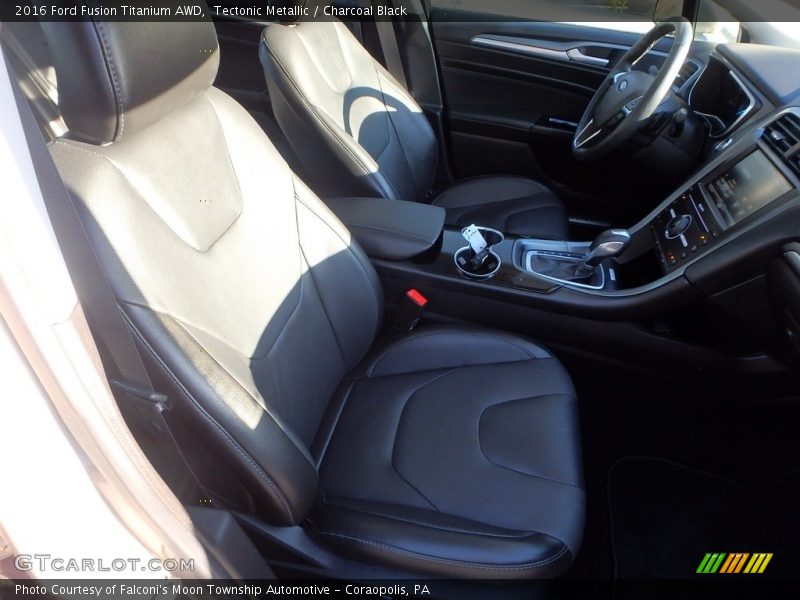Tectonic Metallic / Charcoal Black 2016 Ford Fusion Titanium AWD