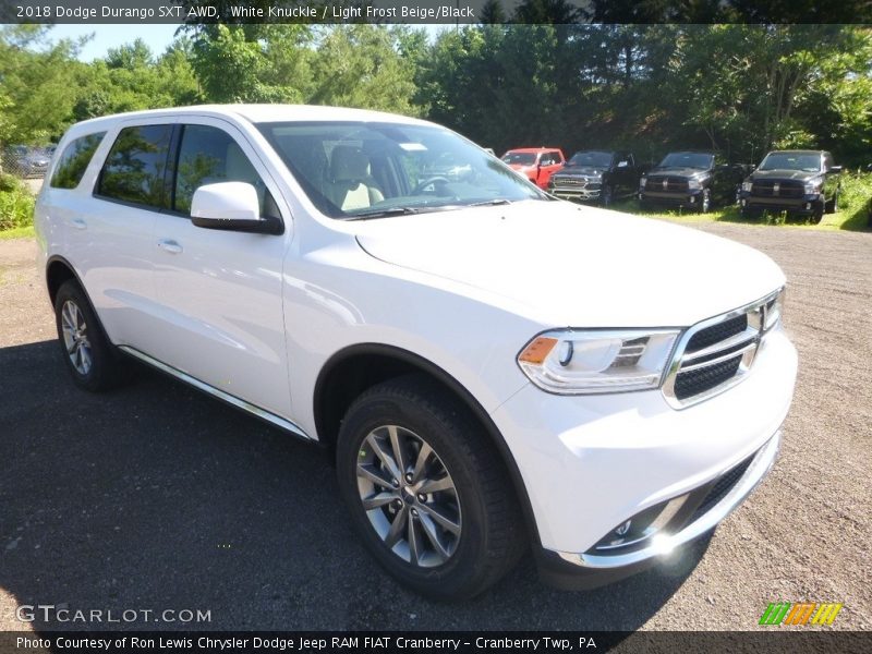 White Knuckle / Light Frost Beige/Black 2018 Dodge Durango SXT AWD
