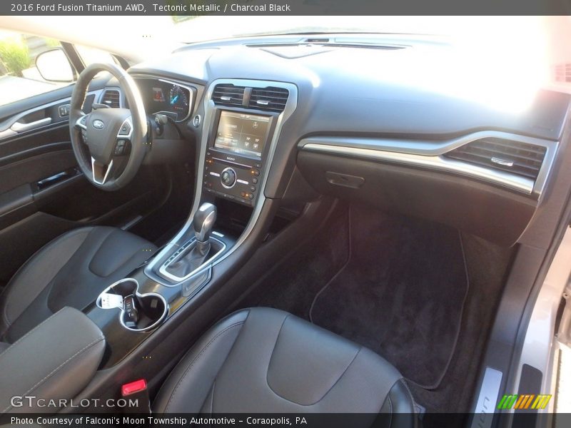 Tectonic Metallic / Charcoal Black 2016 Ford Fusion Titanium AWD