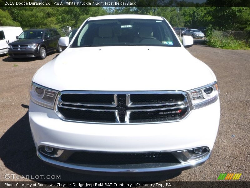 White Knuckle / Light Frost Beige/Black 2018 Dodge Durango SXT AWD