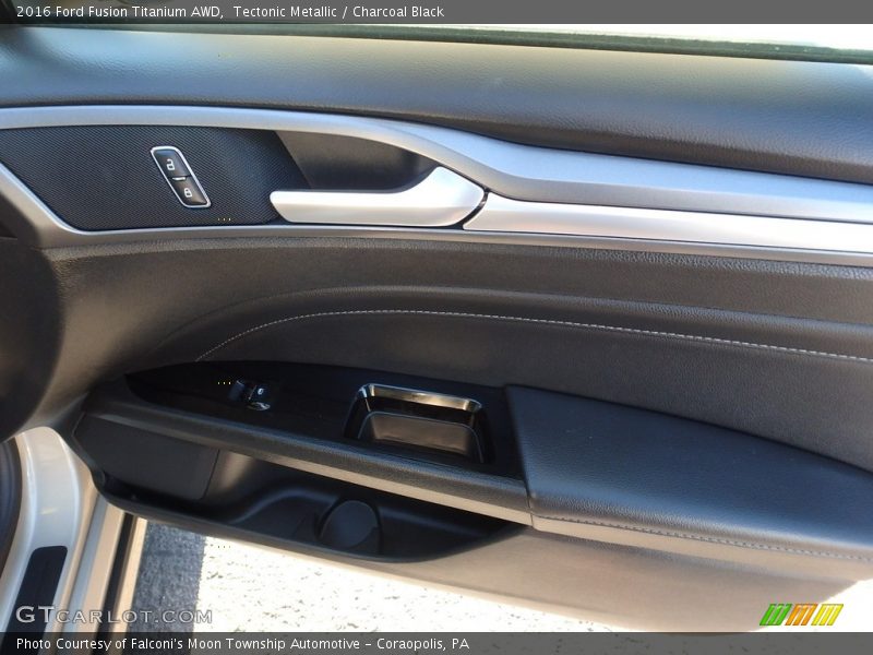 Tectonic Metallic / Charcoal Black 2016 Ford Fusion Titanium AWD