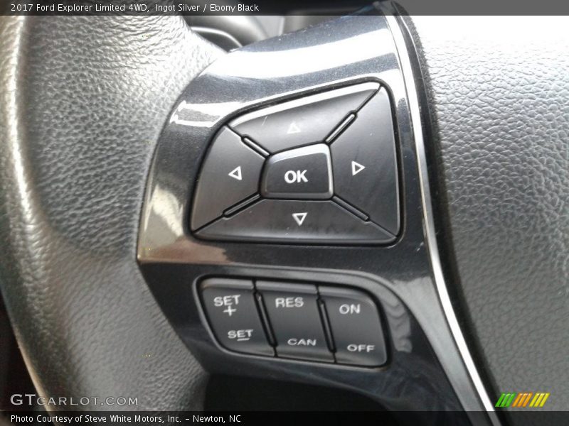 Ingot Silver / Ebony Black 2017 Ford Explorer Limited 4WD