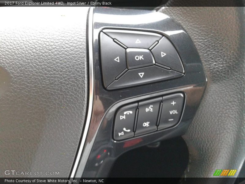 Ingot Silver / Ebony Black 2017 Ford Explorer Limited 4WD