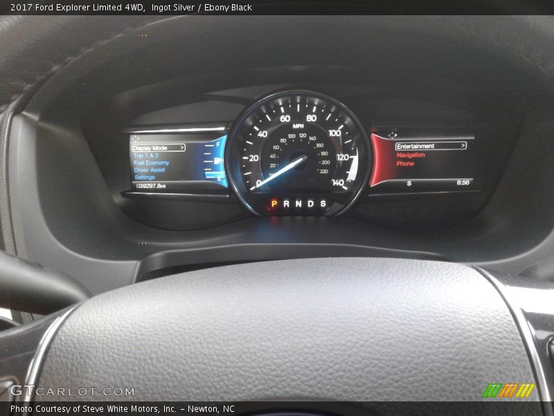 Ingot Silver / Ebony Black 2017 Ford Explorer Limited 4WD