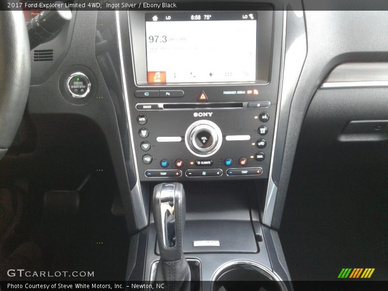 Ingot Silver / Ebony Black 2017 Ford Explorer Limited 4WD