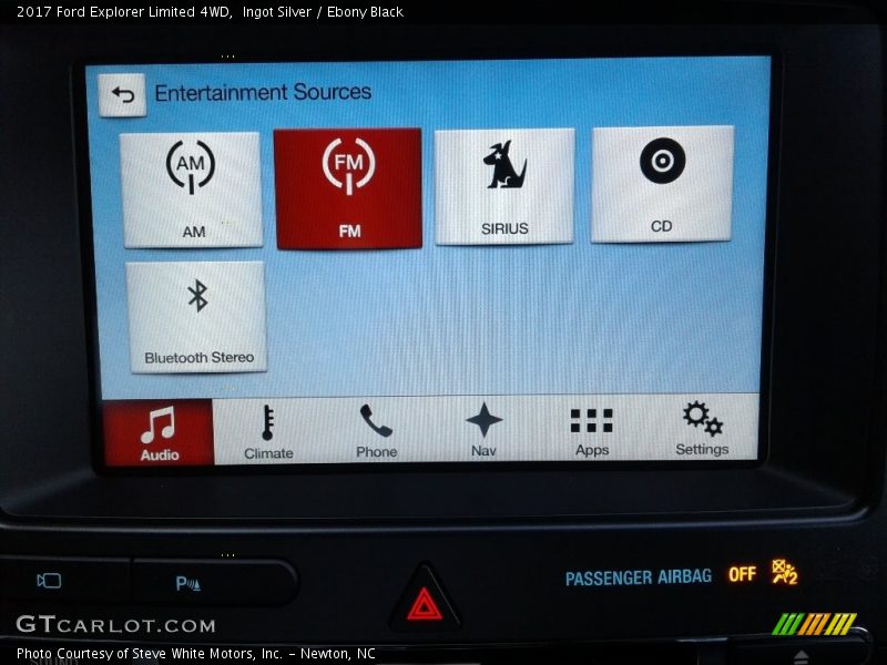 Ingot Silver / Ebony Black 2017 Ford Explorer Limited 4WD