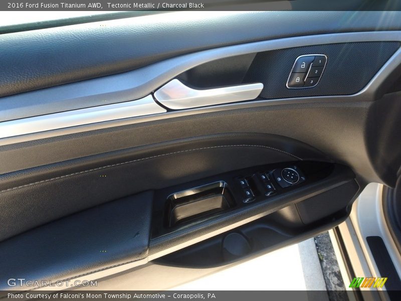 Tectonic Metallic / Charcoal Black 2016 Ford Fusion Titanium AWD