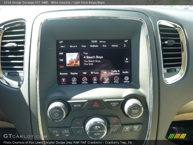 White Knuckle / Light Frost Beige/Black 2018 Dodge Durango SXT AWD