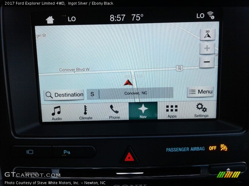 Ingot Silver / Ebony Black 2017 Ford Explorer Limited 4WD